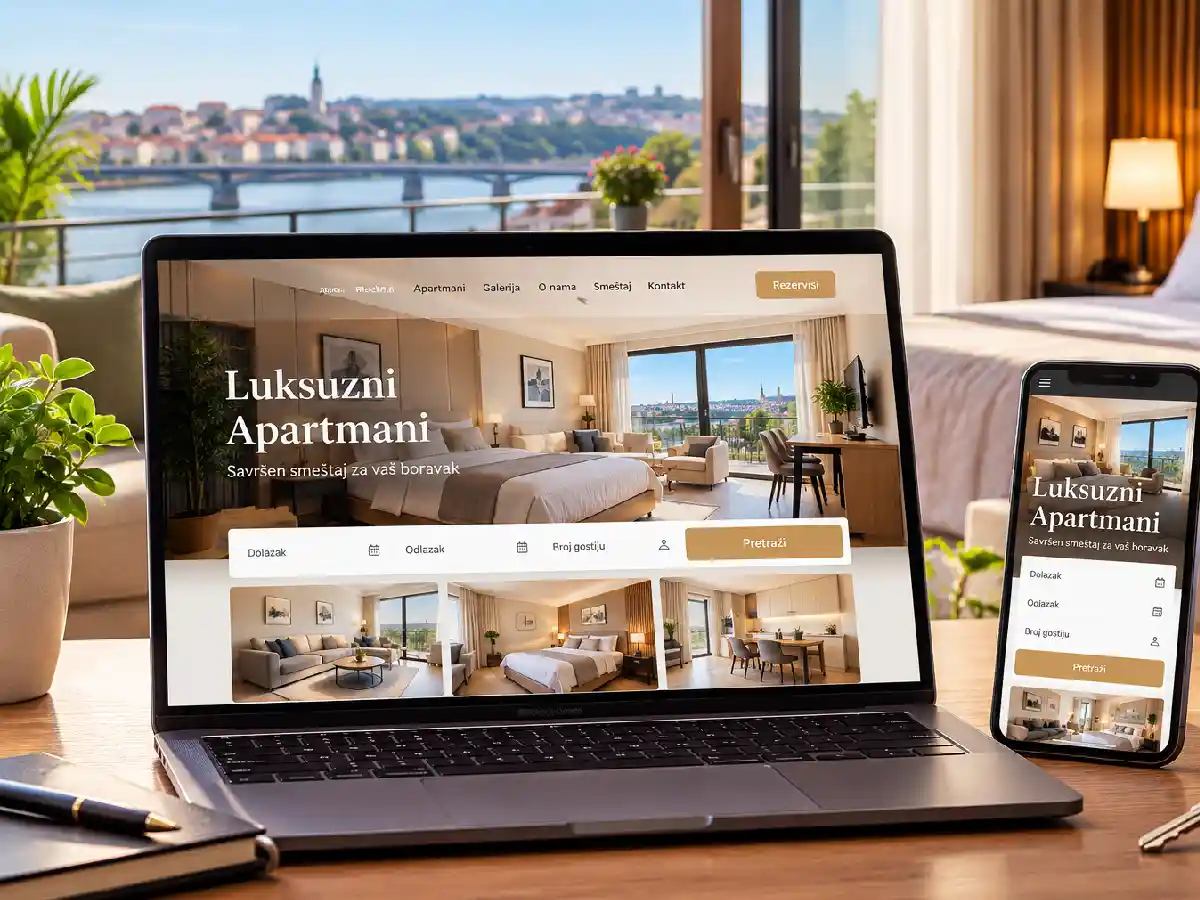 Izrada sajta za apartman i smeštajni objekat – primer sajta za apartmane